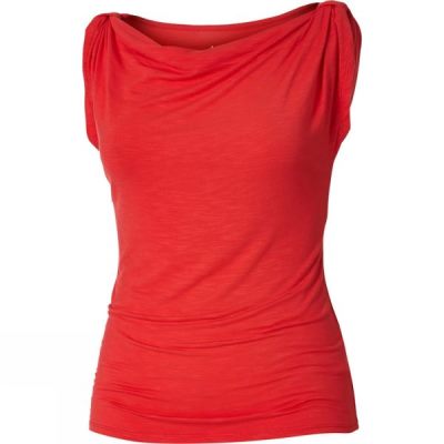 Top Royal Robbins Noe Manga Corta Mujer Rojas - Chile VBE327104